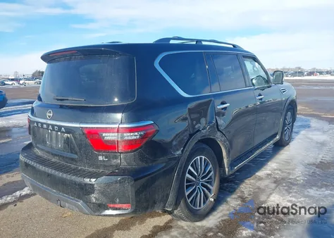 2021 Nissan Armada Sl 4Wd from USA, damaged, VIN JN8AY2BBXM9791876